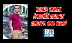 TAMİR ETMEK İSTEDİĞİ ARACIN ALTINDA CAN VERDİ