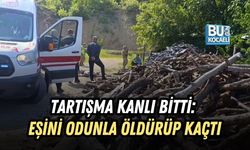 TARTIŞMA KANLI BİTTİ: EŞİNİ ODUNLA ÖLDÜRÜP KAÇTI