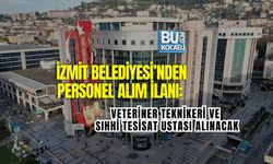 İZMİT BELEDİYESİ’NDEN PERSONEL ALIM İLANI: VETERİNER TEKNİKERİ VE SIHHİ TESİSAT USTASI ALINACAK