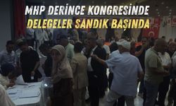 MHP DERİNCE KONGRESİNDE DELEGELER SANDIK BAŞINDA