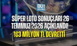 SÜPER LOTO SONUÇLARI 26 TEMMUZ 2026 AÇIKLANDI! 183 MİLYON TL DEVRETTİ