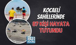 KOCAELİ SAHİLLERİNDE 87 KİŞİ HAYATA TUTUNDU