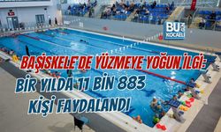 BAŞİSKELE’DE YÜZMEYE YOĞUN İLGİ: BİR YILDA 11 BİN 883 KİŞİ FAYDALANDI