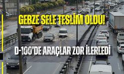 GEBZE SELE TESLİM OLDU! D-100’DE ARAÇLAR ZOR İLERLEDİ