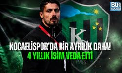 KOCAELİSPOR’DA BİR AYRILIK DAHA! 4 YILLIK İSİM VEDA ETTİ