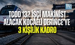 TCDD 132 İŞÇİ MAKİNİST ALACAK: KOCAELİ DERİNCE’YE 3 KİŞİLİK KADRO