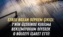 EZBER BOZAN DEPREM ÇIKIŞI: 7'NİN ÜZERİNDE KIRILMA BEKLEMİYORUM DİYEREK O BÖLGEYİ İŞARET ETTİ!