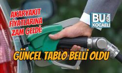 AKARYAKIT FİYATLARINA ZAM GELDİ: GÜNCEL TABLO BELLİ OLDU