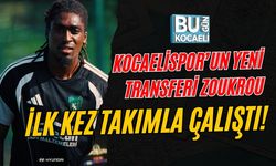 KOCAELİSPOR’UN YENİ TRANSFERİ ZOUKROU İLK KEZ TAKIMLA ÇALIŞTI!