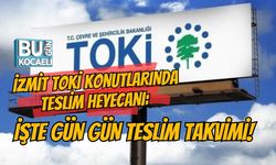 İZMİT TOKİ KONUTLARINDA TESLİM HEYECANI: İŞTE GÜN GÜN TESLİM TAKVİMİ!
