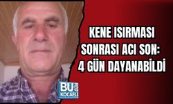 KENE ISIRMASI SONRASI ACI SON: 4 GÜN DAYANABİLDİ