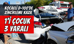KOCAELİ D-100'DE ZİNCİRLEME KAZA! SEKA TÜNELİ YAKININDA 1'İ ÇOCUK 3 YARALI