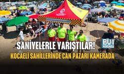 SANİYELERLE YARIŞTILAR! KOCAELİ SAHİLLERİNDE CAN PAZARI KAMERADA
