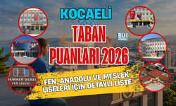 KOCAELİ TABAN PUANLARI 2026: FEN, ANADOLU VE MESLEK LİSELERİ İÇİN DETAYLI LİSTE