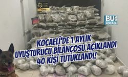 KOCAELİ'DE 1 AYLIK UYUŞTURUCU BİLANÇOSU AÇIKLANDI, 40 KİŞİ TUTUKLANDI!