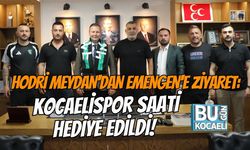 HODRİ MEYDAN'DAN MHP KOCAELİ İL BAŞKANI ENES EMENGEN'E ANLAMLI ZİYARET: KOCAELİSPOR SAATİ HEDİYE EDİLDİ!