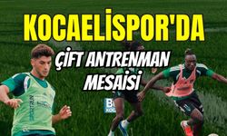 KOCAELİSPOR'DA ÇİFT ANTRENMAN MESAİSİ