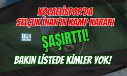 KOCAELİSPOR'DA SELÇUK İNAN’IN KAMP KARARI ŞAŞIRTTI! BAKIN LİSTEDE KİMLER YOK!
