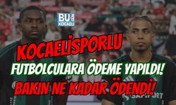 KOCAELİSPORLU FUTBOLCULARA ÖDEME YAPILDI! BAKIN NE KADAR ÖDENDİ!