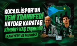 KOCAELİSPOR'UN YENİ TRANSFERİ HAYDAR KARATAŞ KİMDİR? KAÇ YAŞINDA? KARİYERİ VE MEVKİSİ
