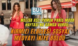 MELİSA ASLI PAMUK PARİS MODA HAFTASI'NA DAMGA VURDU: KIRMIZI ELBİSESİ SOSYAL MEDYAYI İKİYE BÖLDÜ