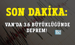SON DAKİKA: VAN’DA 3.6 BÜYÜKLÜĞÜNDE DEPREM!