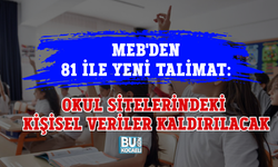 MEB'DEN 81 İLE YENİ TALİMAT: OKUL SİTELERİNDEKİ KİŞİSEL VERİLER KALDIRILACAK