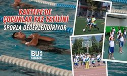 KARTEPE'DE ÇOCUKLAR YAZ TATİLİNİ SPORLA DEĞERLENDİRİYOR