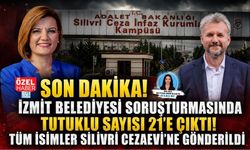 SON DAKİKA! İZMİT BELEDİYESİ SORUŞTURMASINDA TUTUKLU SAYISI 21’E ÇIKTI! TÜM İSİMLER SİLİVRİ CEZAEVİ’NE GÖNDERİLDİ