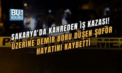 SAKARYA'DA KAHREDEN İŞ KAZASI! ÜZERİNE DEMİR BORU DÜŞEN ŞOFÖR HAYATINI KAYBETTİ