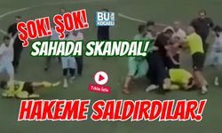 ŞOK! ŞOK! SAHADA SKANDAL! HAKEME SALDIRDILAR!