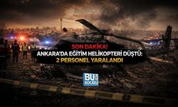 SON DAKİKA! ANKARA’DA EĞİTİM HELİKOPTERİ DÜŞTÜ: 2 PERSONEL YARALANDI