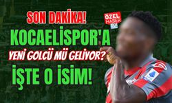 SON DAKİKA! KOCAELİSPOR'A YENİ GOLCÜ MÜ GELİYOR? İŞTE O İSİM!