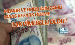 MEMUR VE EMEKLİNİN ZAMLI MAAŞ VE FARK ÖDEME TAKVİMİ BELLİ OLDU