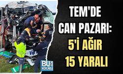 TEM'DE CAN PAZARI: 5'İ AĞIR 15 YARALI