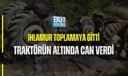 IHLAMUR TOPLAMAYA GİTTİ, TRAKTÖRÜN ALTINDA CAN VERDİ