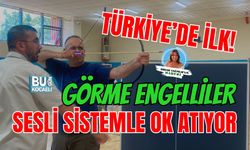 TÜRKİYE’DE İLK! GÖRME ENGELLİLER SESLİ SİSTEMLE OK ATIYOR