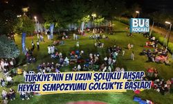 TÜRKİYE'NİN EN UZUN SOLUKLU AHŞAP HEYKEL SEMPOZYUMU GÖLCÜK'TE BAŞLADI