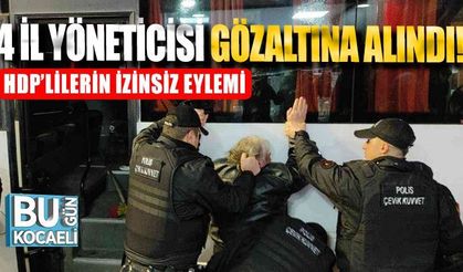 Kocaeli haber - HDP’lilerin izinsiz eylemine polis müdahalesi