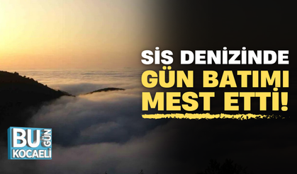 Kuzuyayla Tabiat Parkı'nda gün batımı mest etti!