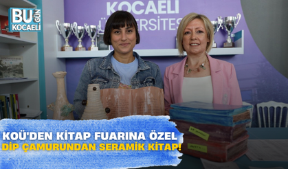 KOÜ'den Kitap Fuarına özel dip çamurundan seramik kitap!
