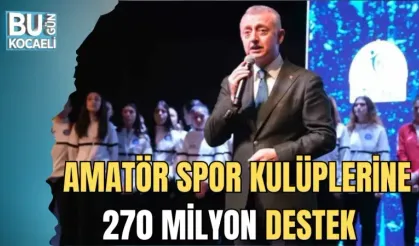 AMATÖR SPOR KULÜPLERİNE 270 MİLYON DESTEK 