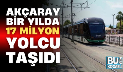 AKÇARAY BİR YILDA 17 MİLYON YOLCU TAŞIDI