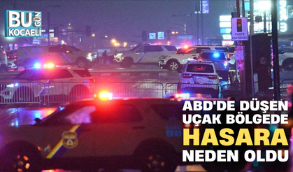 ABD'DE DÜŞEN UÇAK BÖLGEDE HASARA NEDEN OLDU