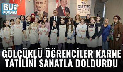 GÖLCÜKLÜ ÖĞRENCİLER KARNE TATİLİNİ SANATLA DOLDURDU
