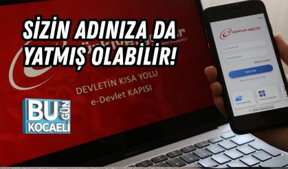 SİZİN ADINIZA DA YATMIŞ OLABİLİR!