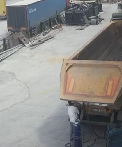 Tır Şoförünü Hayattan Koparan Korkunç Olay Kamerada