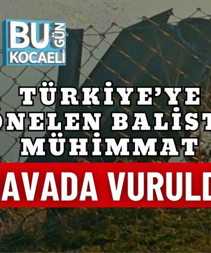 TÜRKİYE’YE YÖNELEN BALİSTİK MÜHİMMAT HAVADA VURULDU