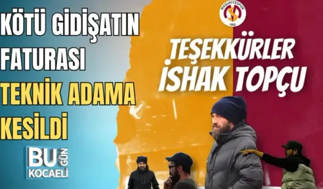 KÖTÜ GİDİŞATIN FATURASI TEKNİK ADAMA KESİLDİ