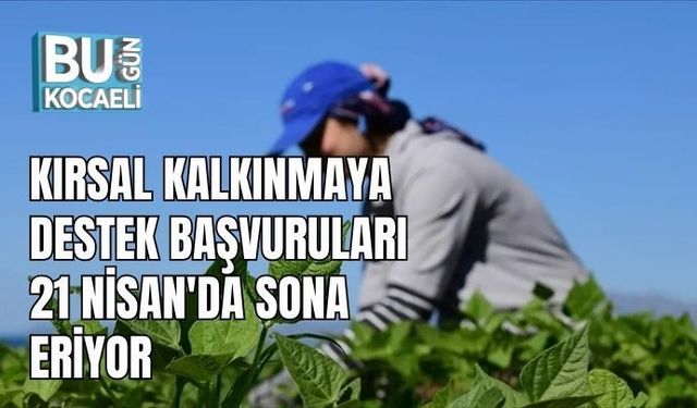 KIRSAL KALKINMAYA DESTEK BAŞVURULARI 21 NİSAN'DA SONA ERİYOR